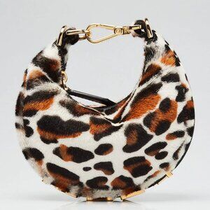 Fendi Pony Hair Vitello Grace Ocelot Fendigraphy Nano Bag-7AS089